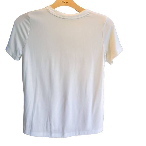 Nike White Black Men's Shortsleeve T-shirt Size Medium - Picture 2 of 5